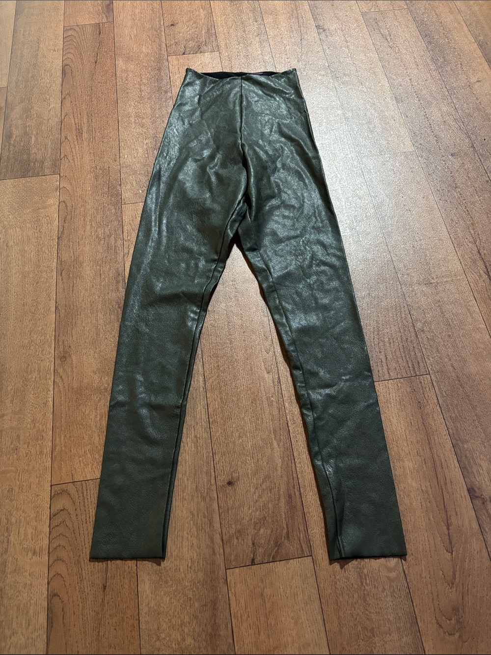 Commando leggings XS HUNTER GREEN casual athletic athleisure faux leather boho